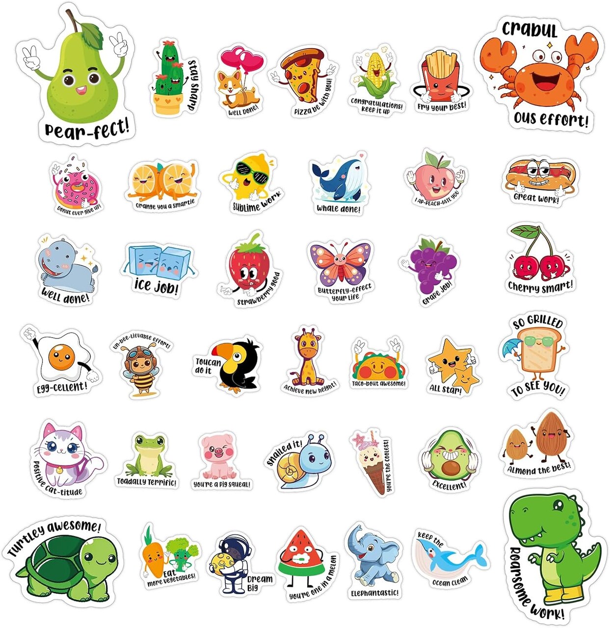 800PCS Fun Stickers for Kids, Positive Stickers for Kids Classroom